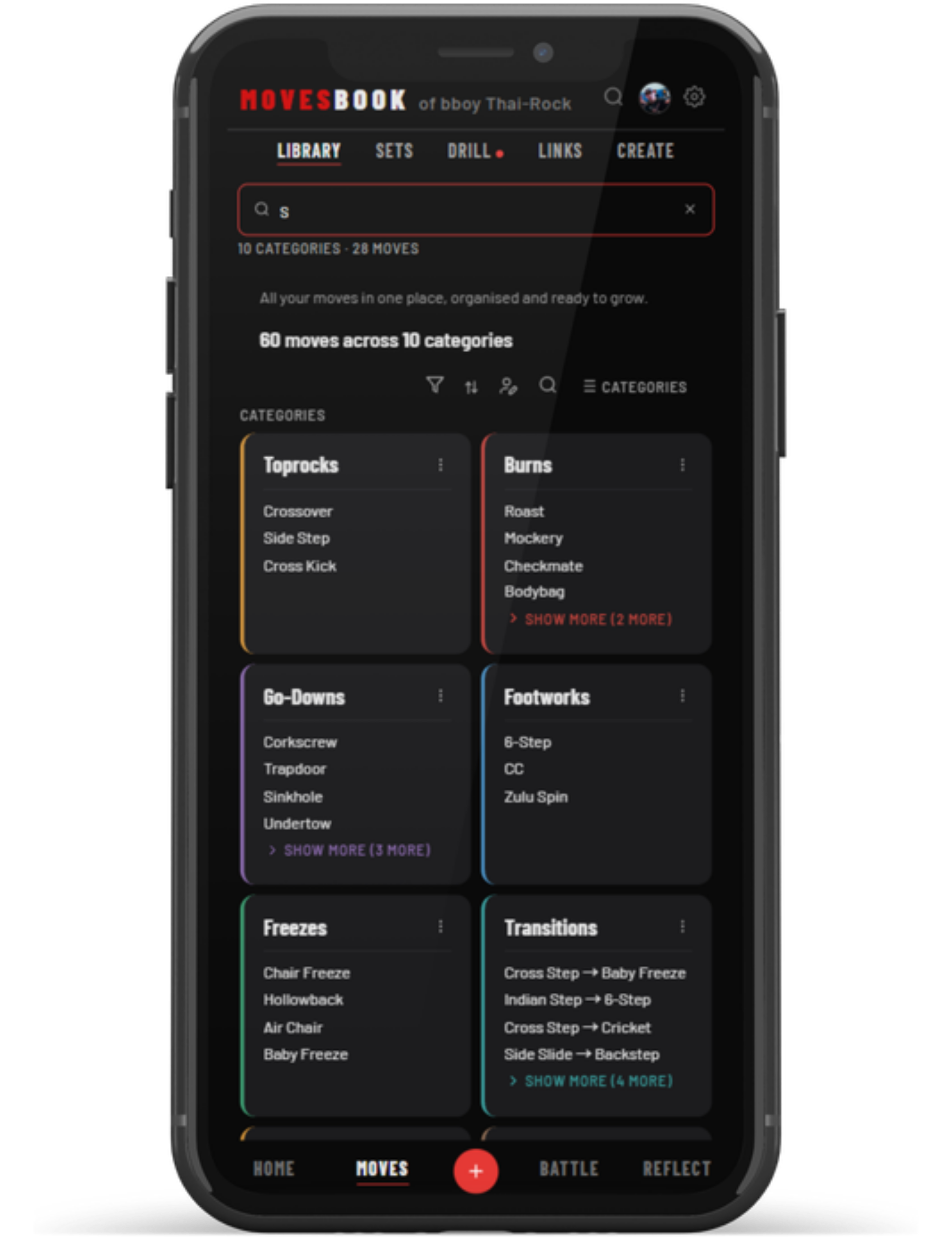 MovesBook feature preview