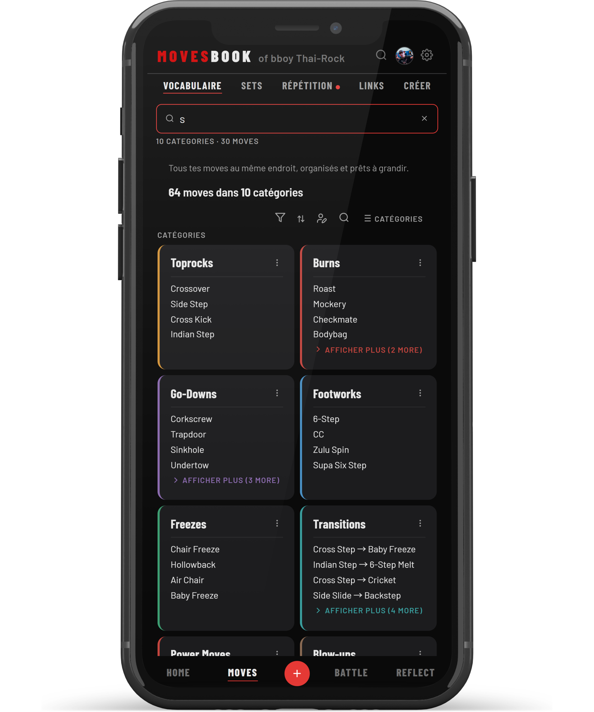 MovesBook feature preview