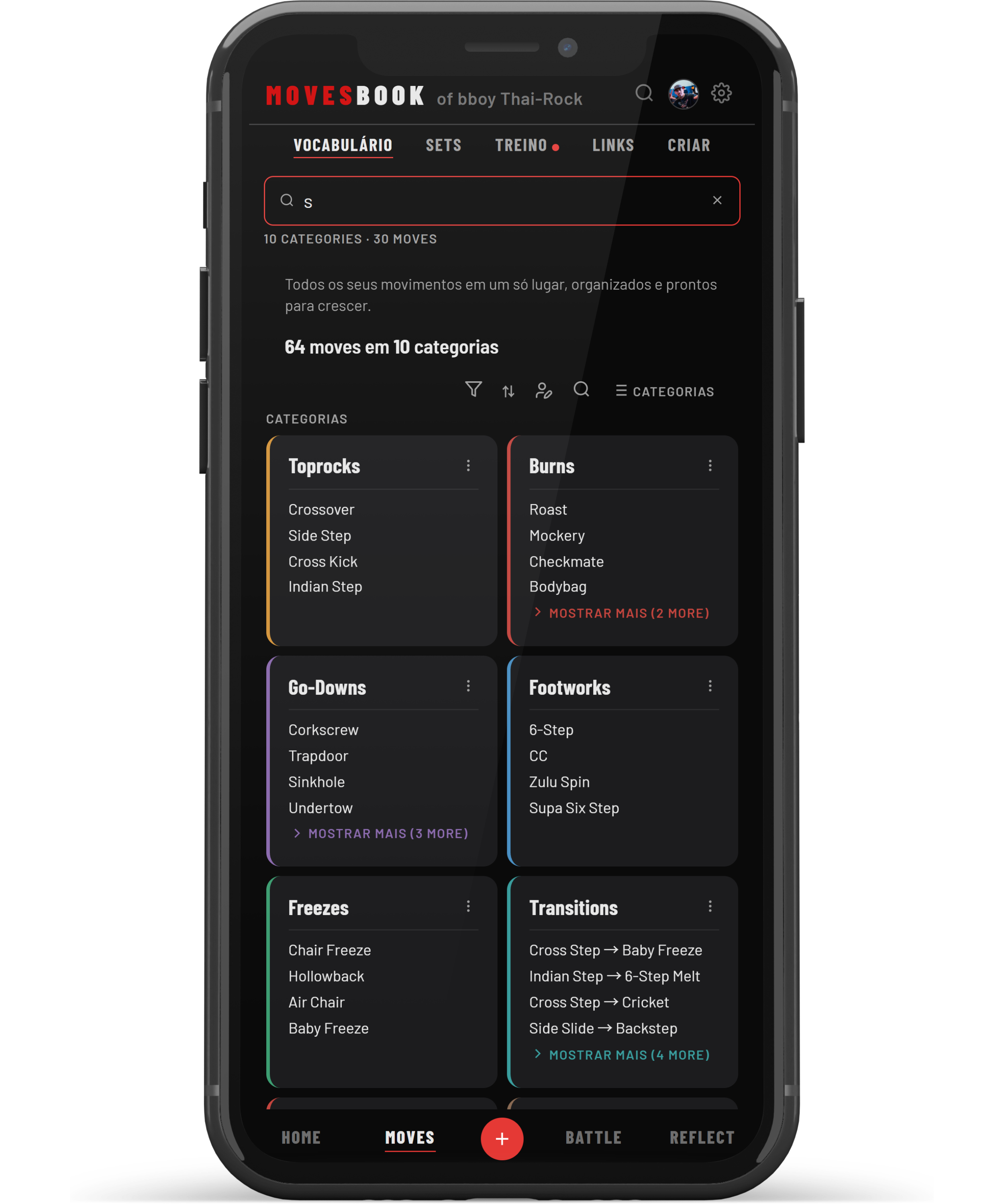 MovesBook feature preview