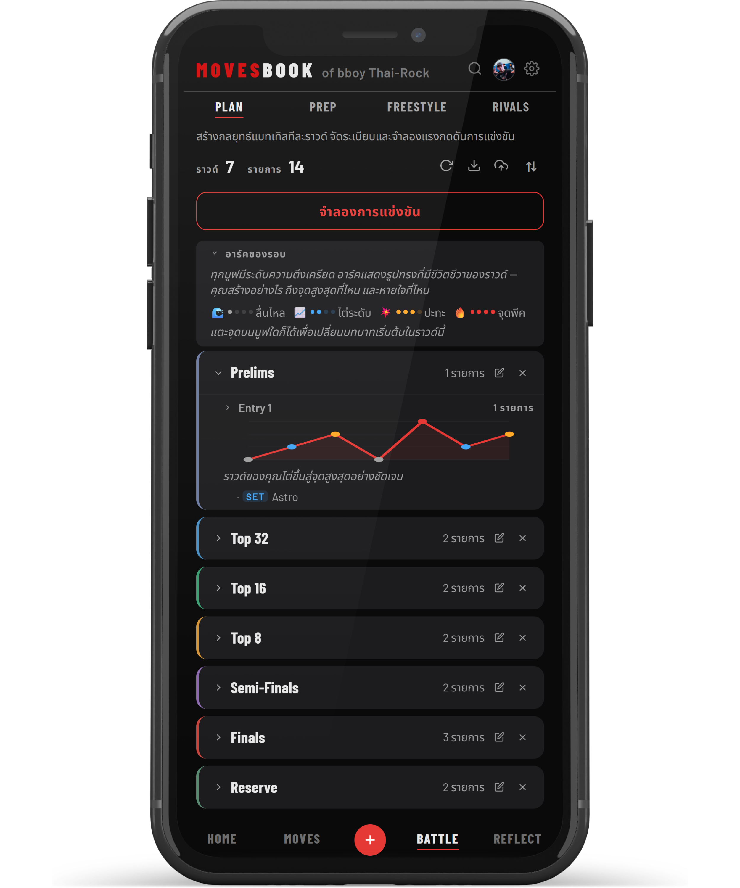 MovesBook feature preview